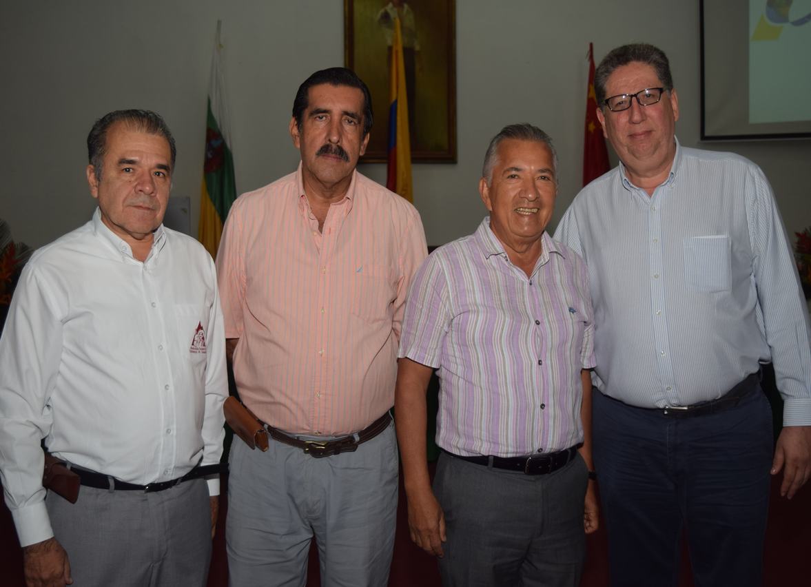 Jorge Enrique Montenegro Polanía; Director Ejecutivo del Comité de Cafeteros, Jaime Bravo Motta; ex Gobernador del Huila, Julio Enrique Ortiz Cuenca;  ex Gobernador del Huila, Luis Alberto Tamayo Manrique; director del Sena regional Huila.